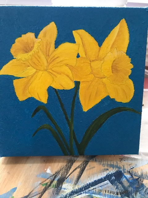 Two Yellow Daffodils