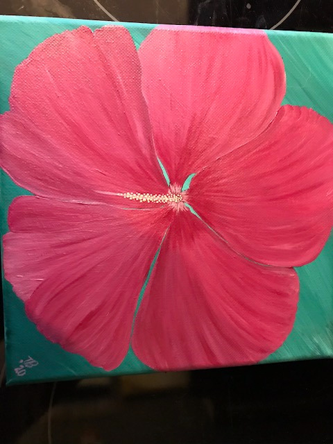 Large Pink Red Flower