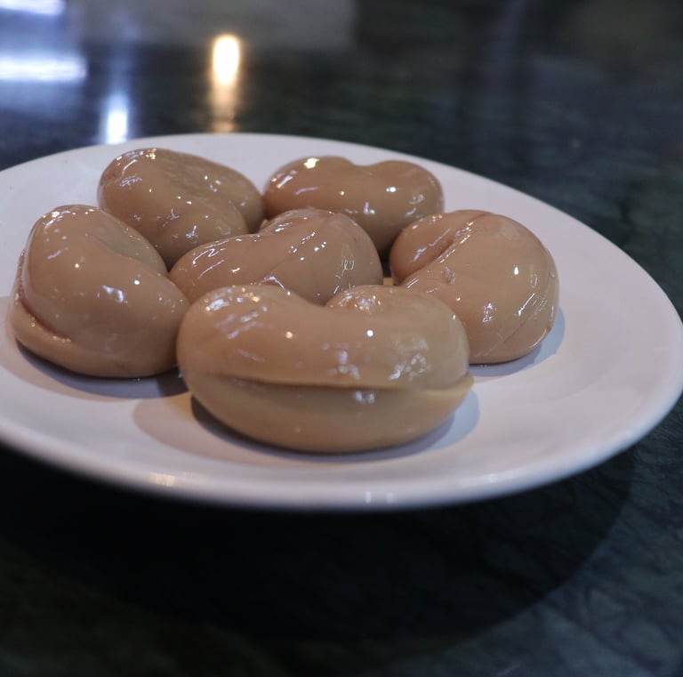 a plate of kidney with  unbeleivable taste