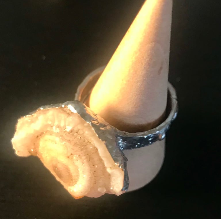 Ring. Soft solder, copper.