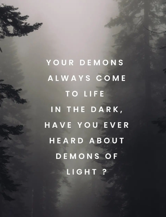 a quote from a man about demons