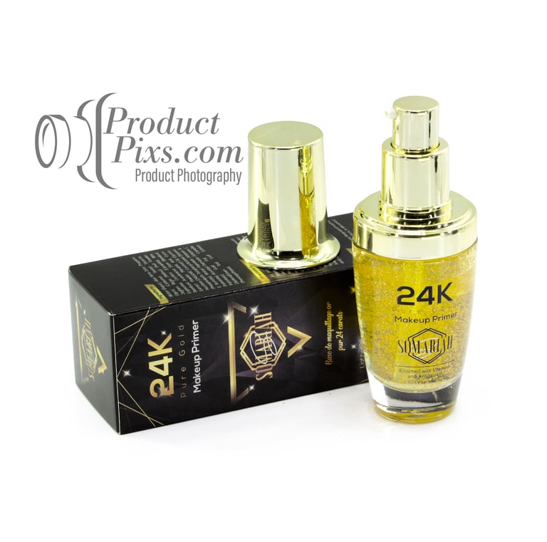Perfume bottle product image on clean background