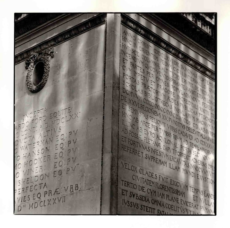 A monument on Fenchurch Street. Creator; Slawek Dejneka