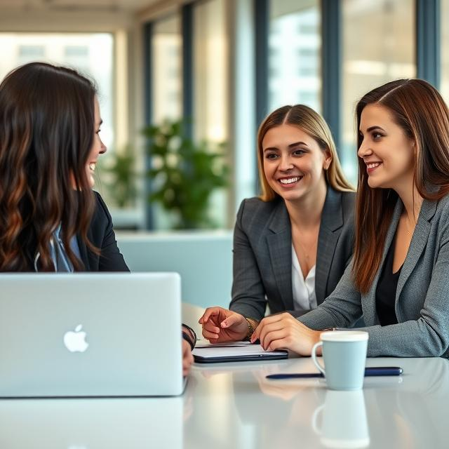 a group of business people sitting at a table
