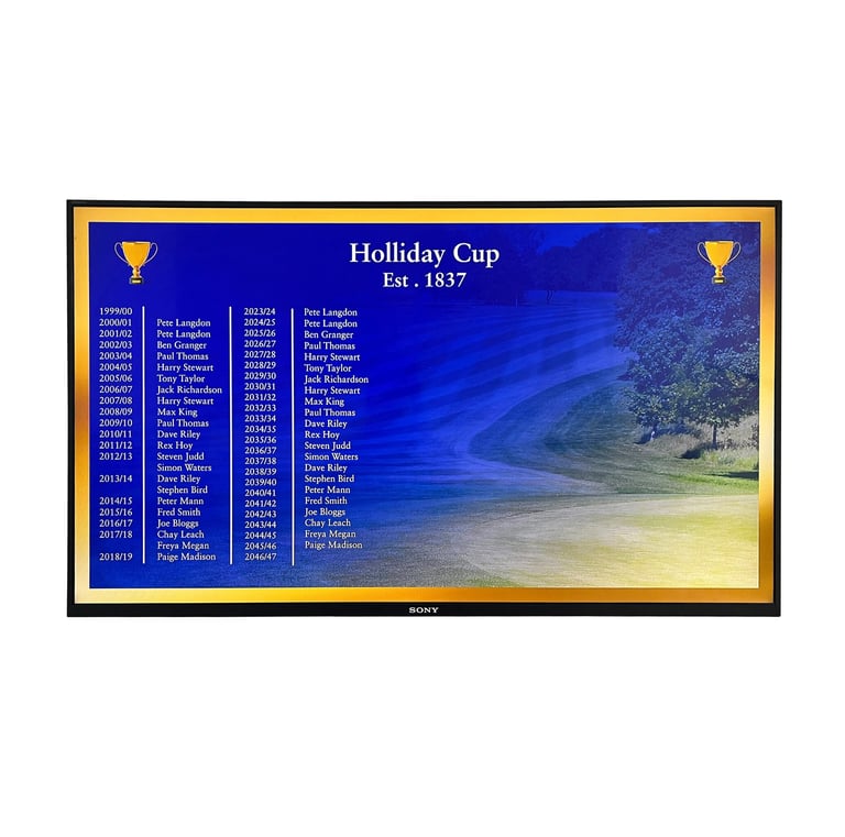 Digital Honours Board