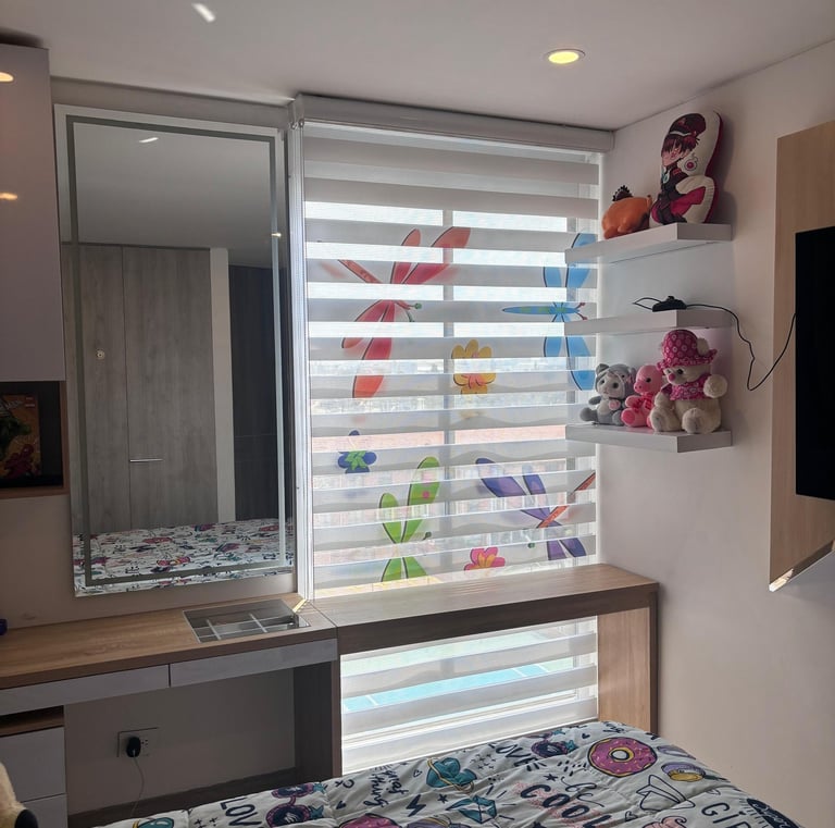 Persianas estampadas o personalizadas de alta calidad, diseñadas a medida para añadir estilo único y