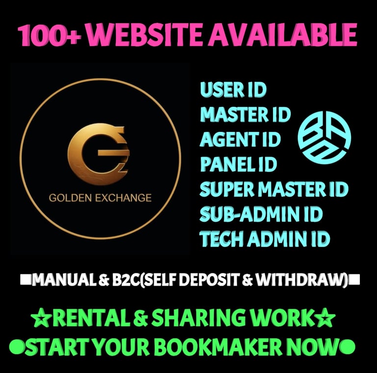 ONLINE CRICKET BETTING ID AVAILABLE DL MDL SMDL MASTER ID SUPER MASTER ID ADMIN ID AVAILABLE 