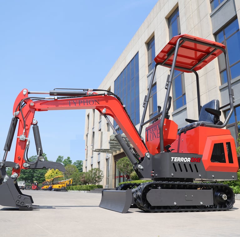 1 ton mini excavator with Briggs & Stratton engine 13.5hp