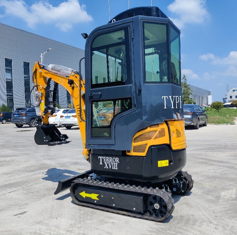 mini excavator with cabin, 2 tons