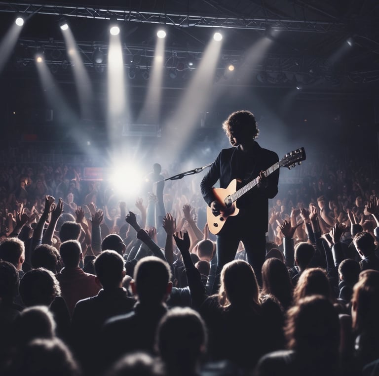 A diverse group of people collaborating on a project.