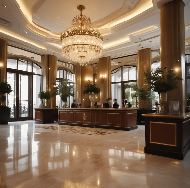 A welcoming reception area with comfortable seating.