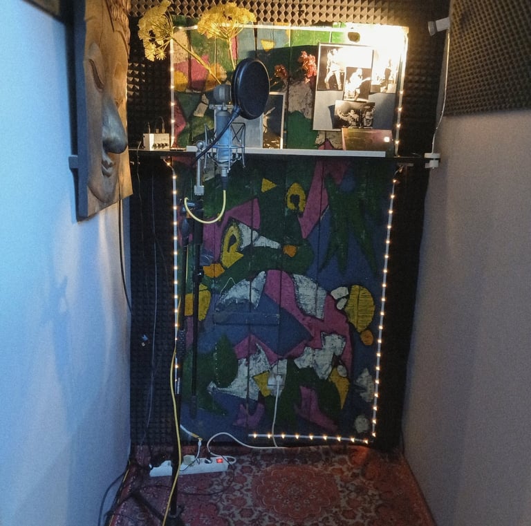 vue cabine du studio rosebirdstudio