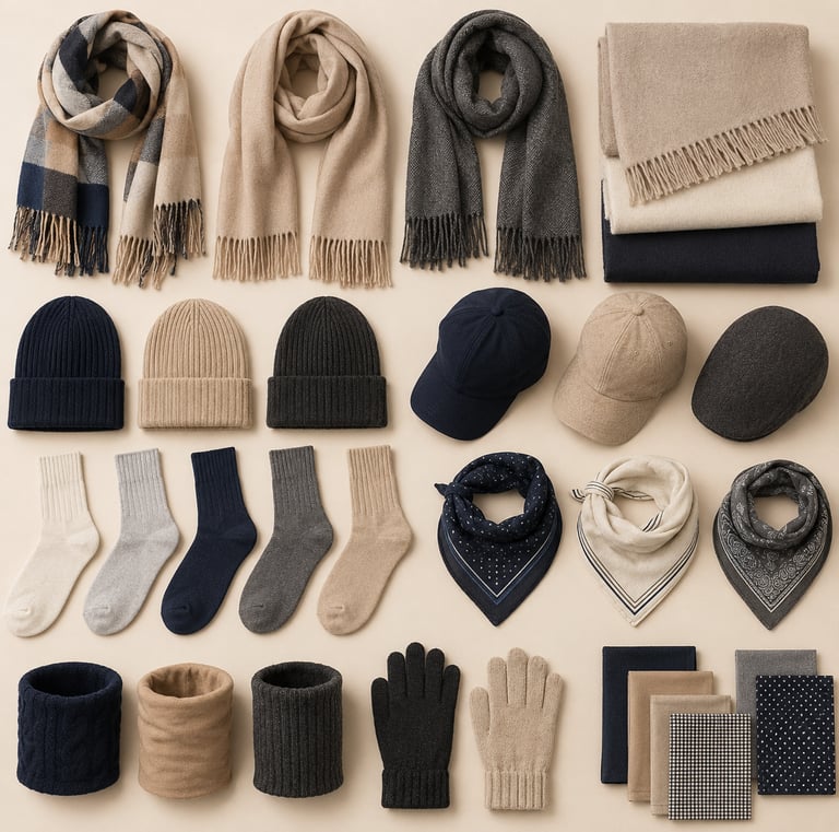 Stylish textile accessories for global fashion markets.