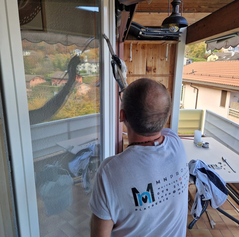 peinture des fenêtres extérieurs