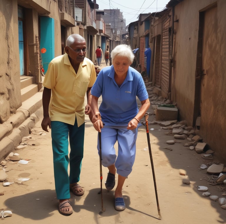 A banner featuring a medieval-style shield and coat of arms with a lion holding a flag. The banner has a red and green background, and the text at the top reads 'NATIONAL UNION OF WOMEN'S SUFFRAGE SOCIETIES.' The top edge of the banner is crenellated, resembling a castle wall.