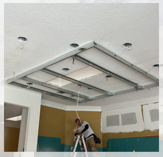 Silver Square Renovation drywall