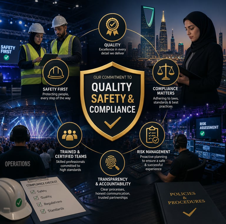 Quality, safety & compliance for sites & projects TUV الجودة والسلامة والامتثال في المواقع والمشاريع