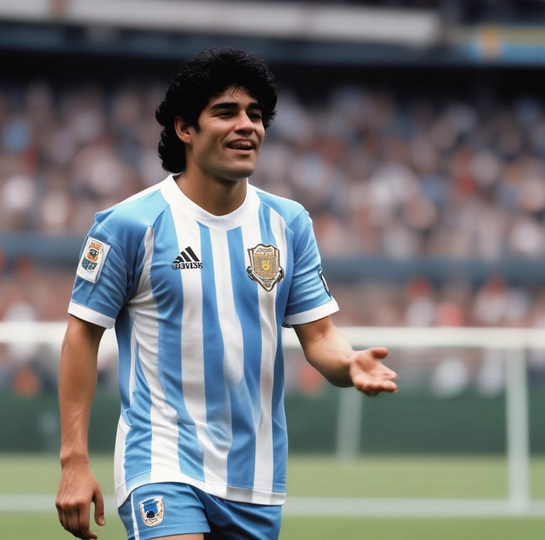 A vintage football on a wooden table with a blurred background.