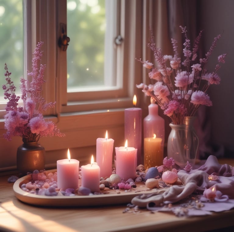 A vibrant flower arrangement representing inner peace and beauty.