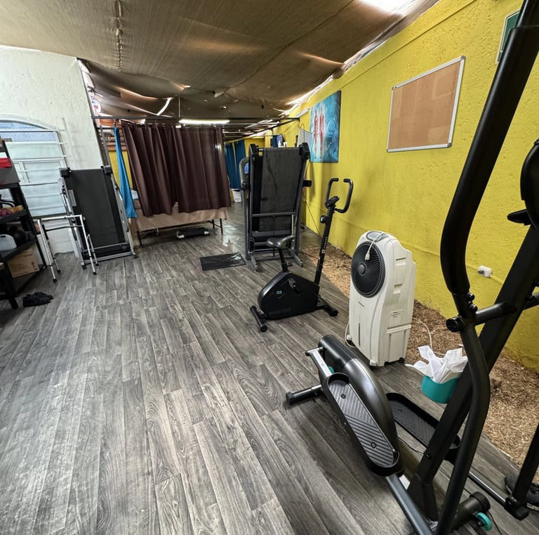 zona de rehabilitación física de traumatología