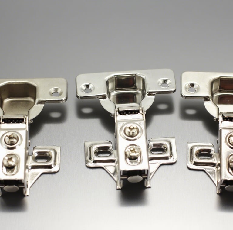 a pair of hinged hingel hingels with a screwr