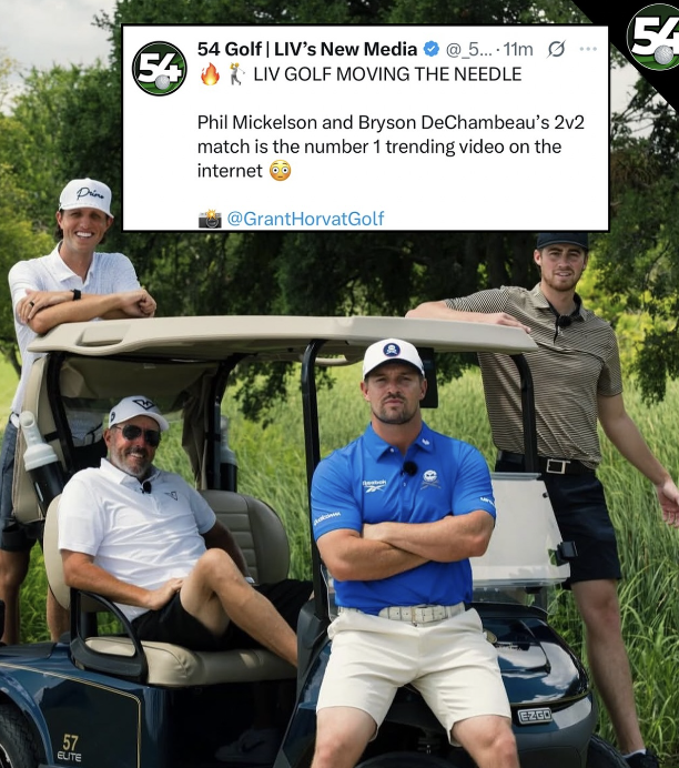 Bryson DeChambeau and Phil Mickelson go viral on YouTube with golf match.