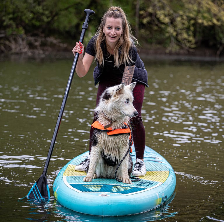 Cani-Paddle chez Dog's Learning en Normandie dans le Calvados