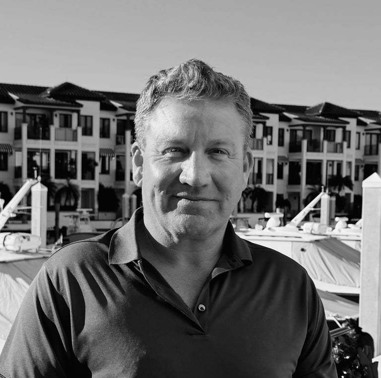 Ed Thurstan , founder of Yachts By Ed, at the marina