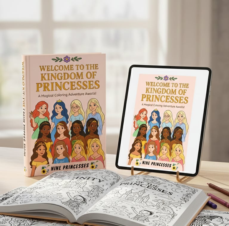 a physical  along with a digital coloring.