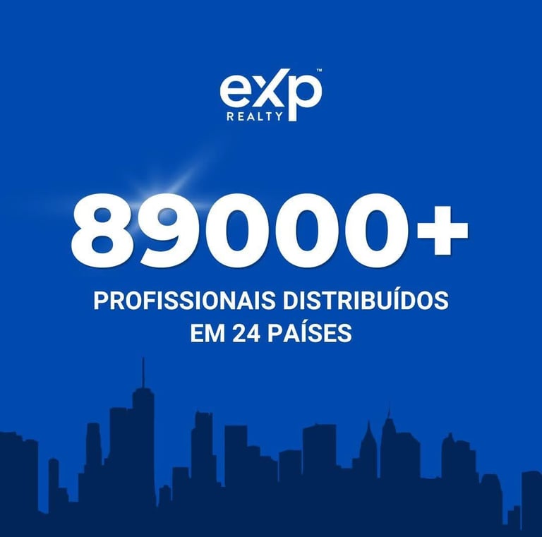 Le réseau EXP avec le nombre de professionnels et présents dans 24 pays