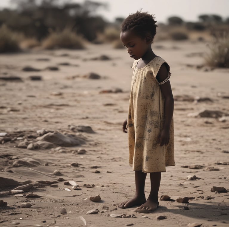 Young girls painting colorful murals on the walls of their home.