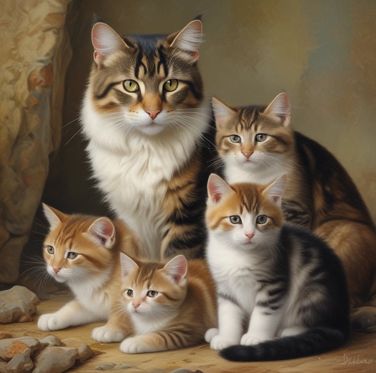 A relaxed cat curled up on a cushion, safely secured with a snug recovery collar.