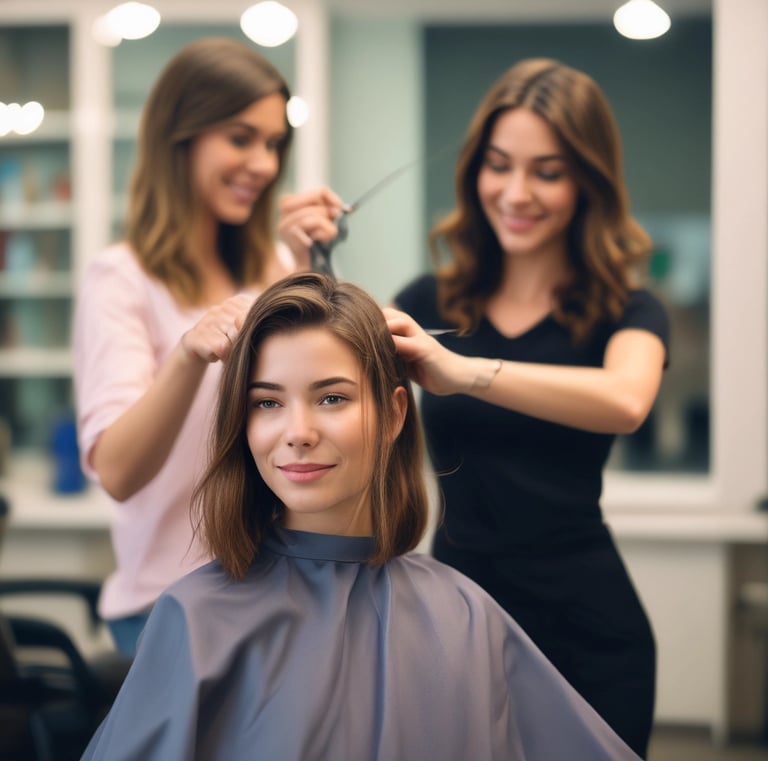 Gold-accented beauty products displayed on a sleek shelf with roses nearby.
