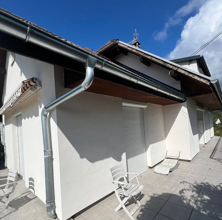 a house with a white chair and a white chair