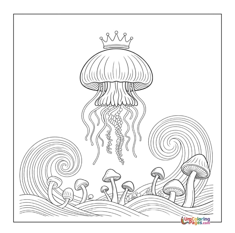 simple octopus line art coloring page