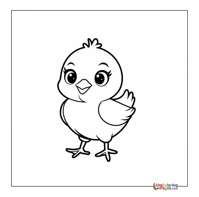 chick coloring page