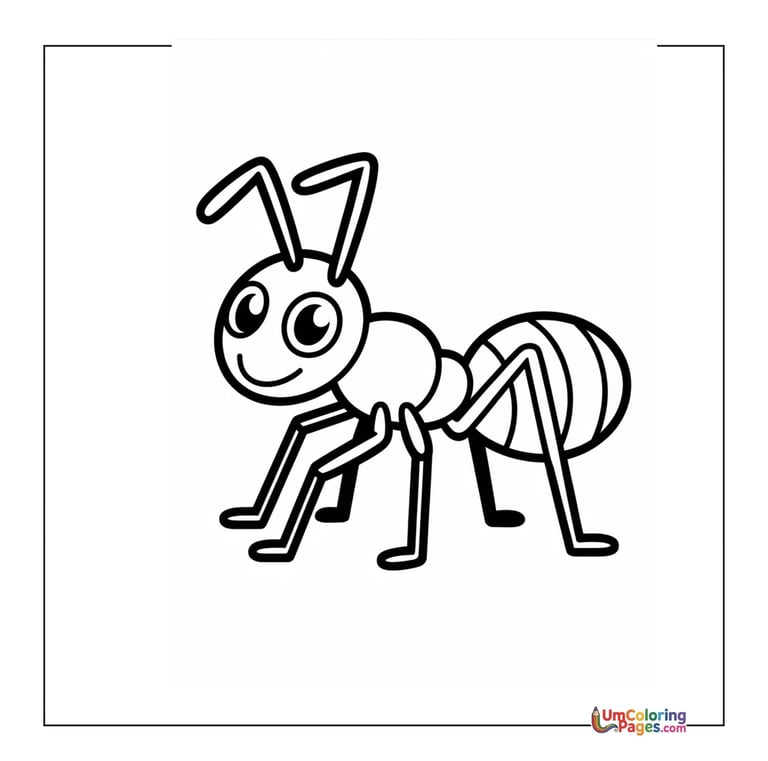 Ant carrying leaf coloring page insect activity sheet