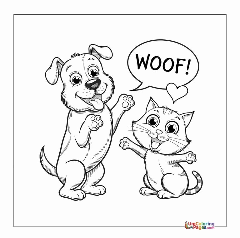Puppy dog coloring sheet loyal pet activity children