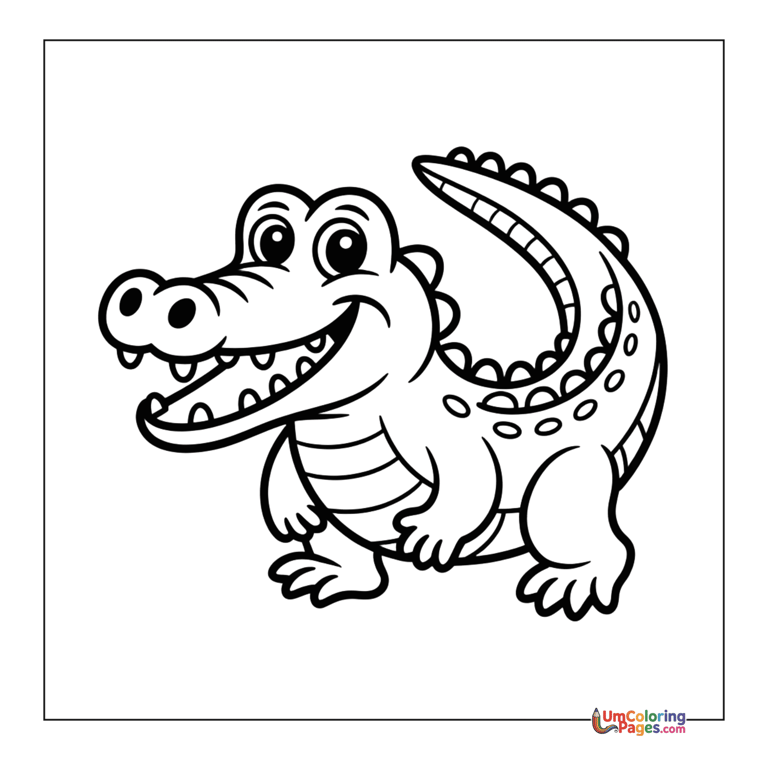 Nile crocodile coloring sheet swamp predator activity