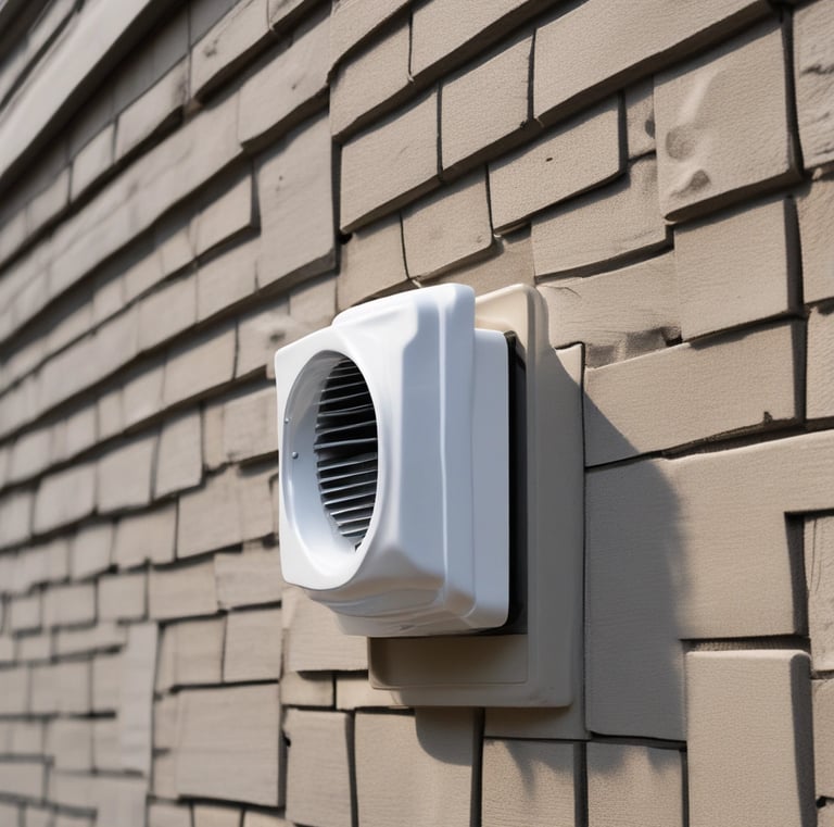 Before and after shots of a clogged HVAC vent cleaned by our team.