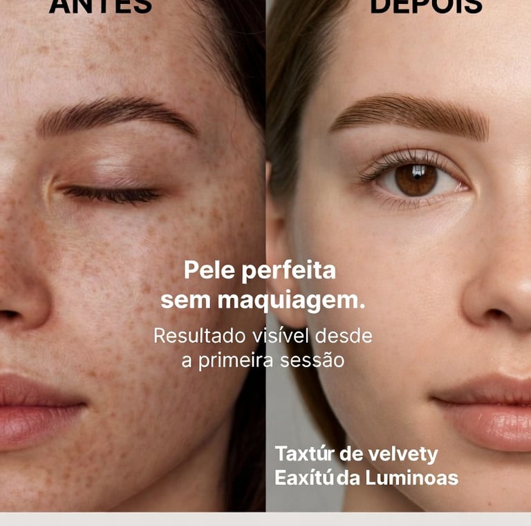 O BB Glow é um tratamento facial de origem coreana que uniformiza o tom da pele, suaviza manchas.