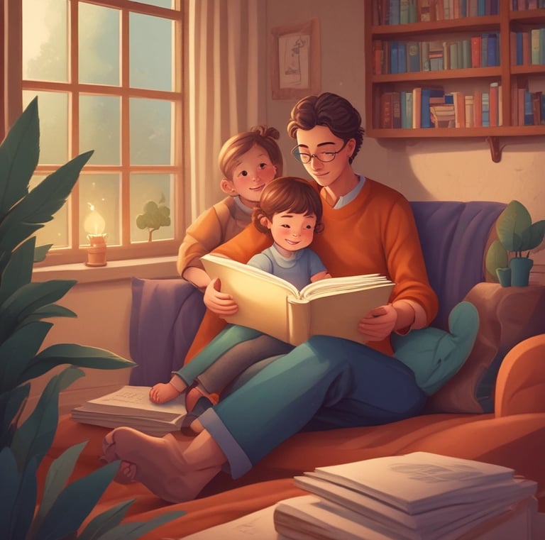 A vibrant storybook spread featuring a child as a brave pirate on a sparkling blue sea.