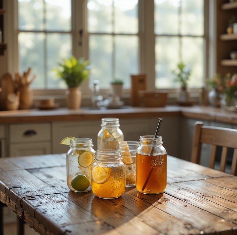 Ball Regular Mouth Pint (16 oz.) Mason Jars with Lids and Bands