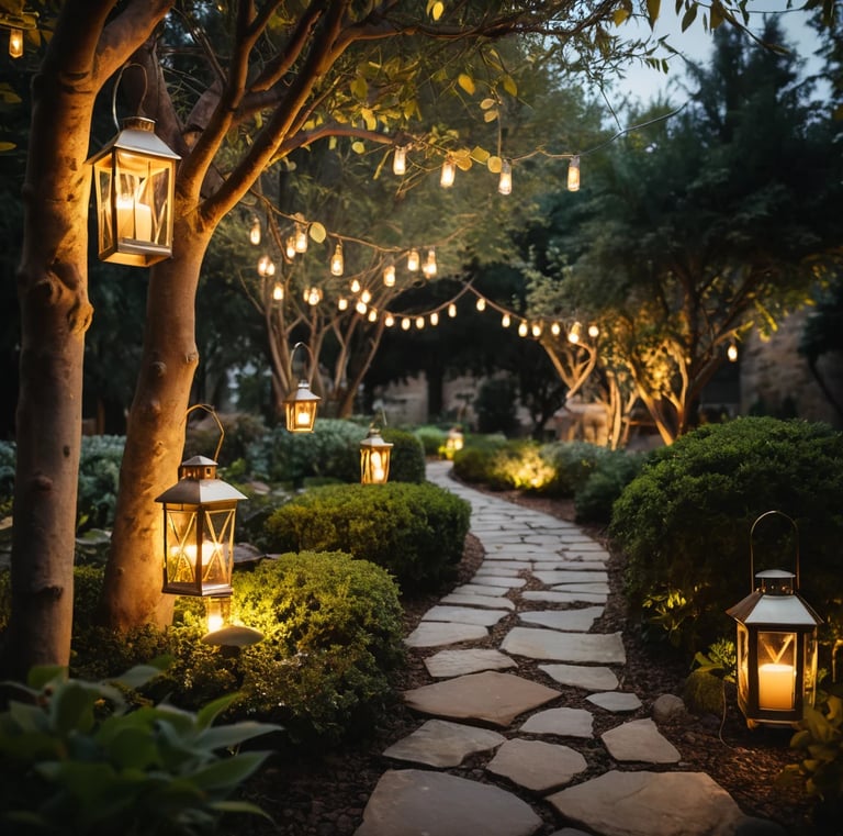 DECORKEY Large Lantern Decorative Outdoor & Indoor, Set of 2 (15’’&11’’) Metal Candle Lanterns Decor