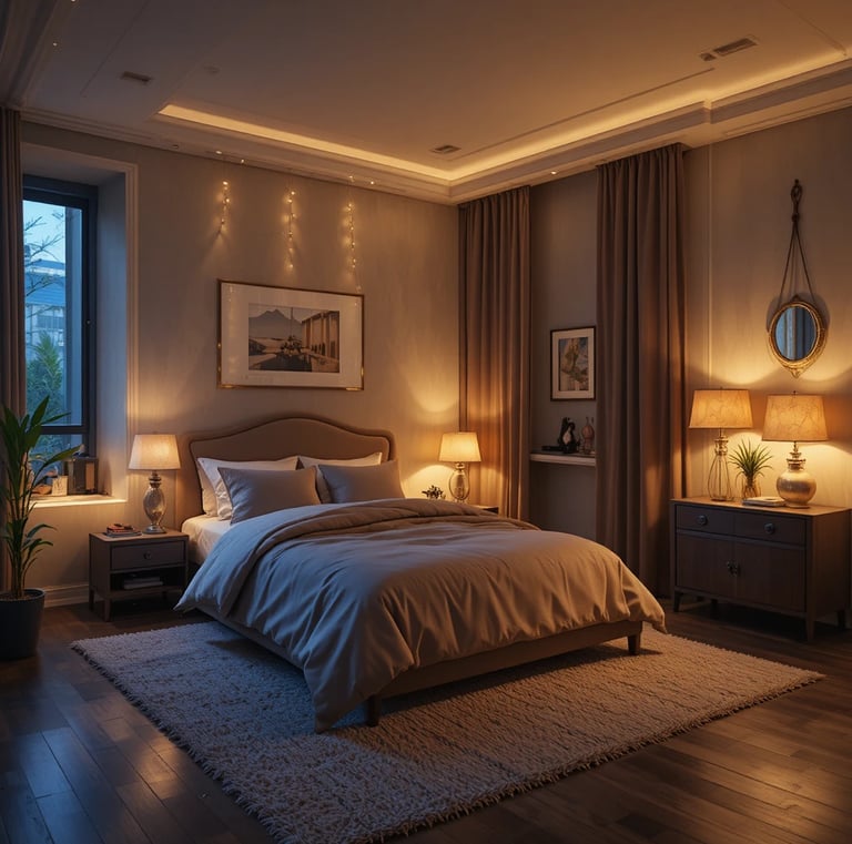 Tripod Table Lamp, Small Cute Bedside Lamp with Linen Beige Lampshade, Nightstand Lamp for Nursery, 