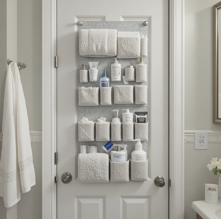 Over The Door Towel Rack Bathroom Behind Door