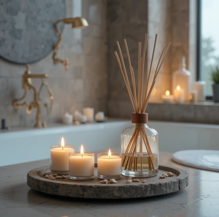 NORVENCE Scented Candles Gift Set, Stress Relief Candles for Home, Premium Soy Candle Set, Candles f