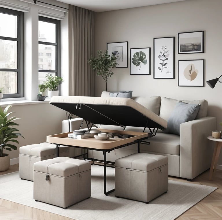 Large Square Ottoman Coffee Table