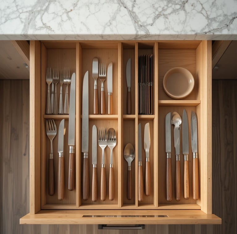 Purawood Kitchen Drawer Organizer