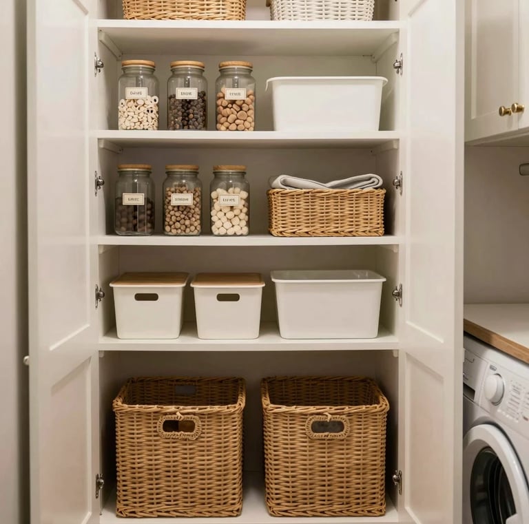 4 Pack Acrylic Qtip Holder Dispenser for Cotton Swabs, Balls, Pads, Floss Picks- Small Clear Acrylic